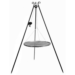 Schwenkgrill 60 cm Grillrost aus Rohstahl + Kurbel