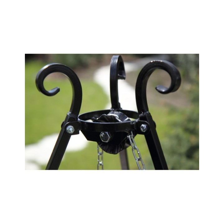 Schwenkgrill 60 cm Grillrost aus Rohstahl + Kurbel